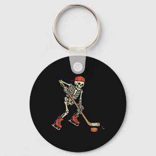 Skelet IJshockey Halloween Kostuum Griezelige Spor Sleutelhanger