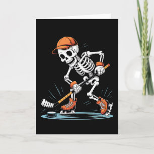 Skelet ijshockey Halloween kostuum  Kaart