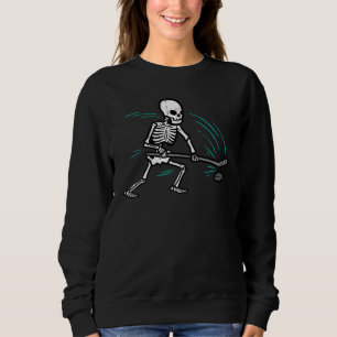 Skelet IJshockey Halloween Kostuum Mannen Jongens  Trui