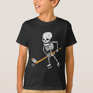 Skelet ijshockey Halloween kostuum sport mannen jo T-shirt
