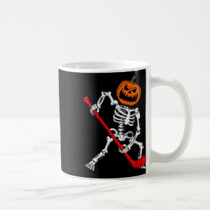 Skelet IJshockey Halloween Pompoen Hockey Heren Koffiemok