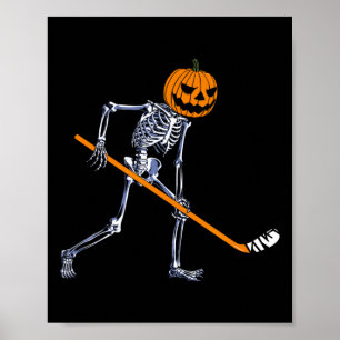 Skelet IJshockey Pompoen Halloween Kostuum Heren Poster
