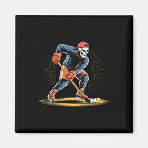 Skelet ijshockeyspeler Funny Skater Design Magneet