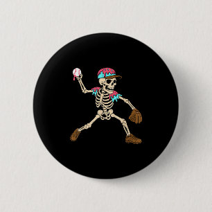 Skelet Ijsje Drip Honkbal Srt Speler Hallow Ronde Button 5,7 Cm