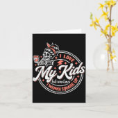 Skelet Ik hou van mijn kinderen maar soms vind ik Kaart (Gele Bloem)