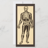 skelet illustratie verouderd grillig vlak (Voorkant)