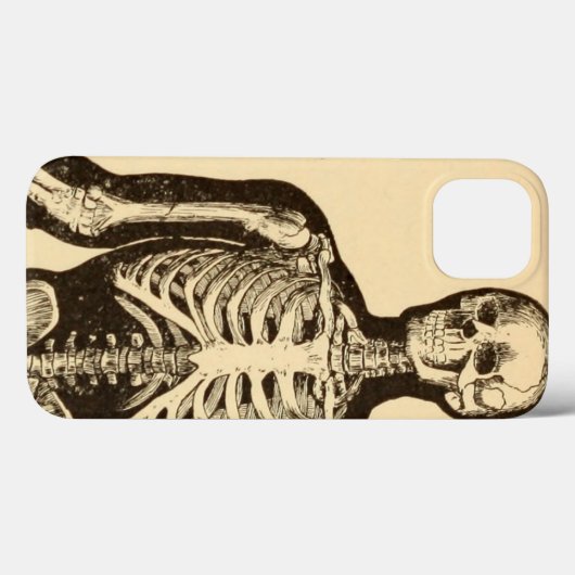  skelet illustratie verouderd grillig vlak Case-Mate iPhone case (Achterkant (horizontaal))