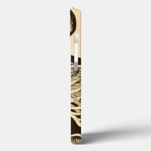  skelet illustratie verouderd grillig vlak Case-Mate iPhone case (Achterkant / Links)