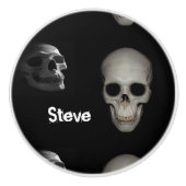 Skelet in de dichte keramische knop (Voorkant)