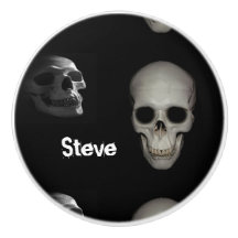 Skelet in de dichte keramische knop