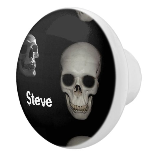 Skelet in de dichte keramische knop