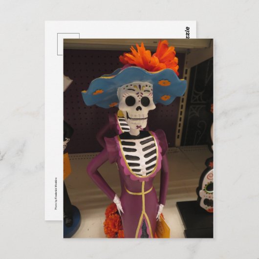 Skelet in de drukker briefkaart (Voorkant / Achterkant)