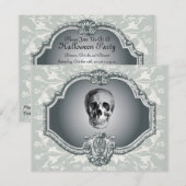 Skelet in de Mirror Halloween Kaart (Voorkant / Achterkant)