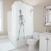 Skelet In Douche Enge Silhouette Shadow Creepy Douchegordijn (In situ)