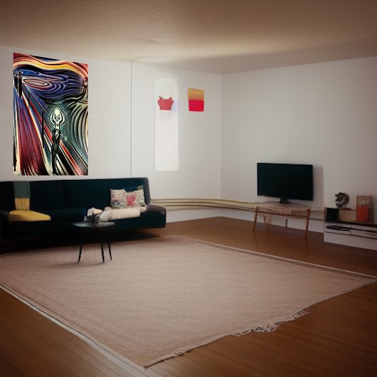 Skelet in een pak | AI Art Poster