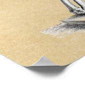 Skelet in het medisch diagram van de Prayer Poster (Hoek)