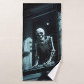 Skelet in het raam. badhanddoek (Badhanddoek)