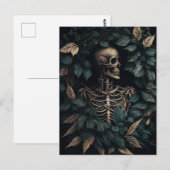 Skelet in Planten Briefkaart (Voorkant / Achterkant)