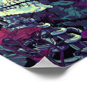 Skelet in Purple Flowers Poster (Hoek)