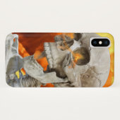 skelet in vlammen Case-Mate iPhone case (Achterkant (horizontaal))