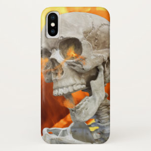 skelet in vlammen Case-Mate iPhone case