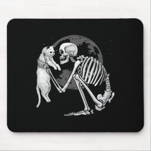 Skelet Kat Schedel Kitty Lieve Geest Halloween Man Muismat