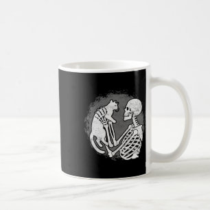 Skelet Kat Schedel Kitty Schattig Halloween Mannen Koffiemok