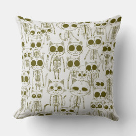 Skelet Kat Vis Skelet Bot Leggings Kussen