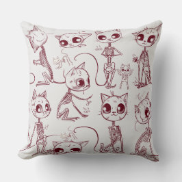 Skelet Kat Vis Skelet Bot Leggings Kussen