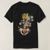 Skelet Katoen Skeletkern Aesthetisch Fairycore Fa T-shirt (Design voorkant)