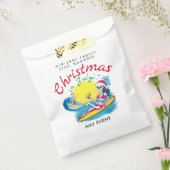 Skelet Kerst in juli Beach Surf Ondeugend Bedankzakje (Gezegeld)