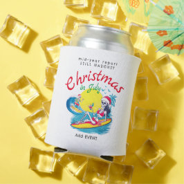 Skelet Kerst in juli Beach Surf Ondeugend Blikjeskoeler