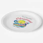 Skelet Kerst in juli Beach Surf Ondeugend Papieren Bordje (Gekanteld)