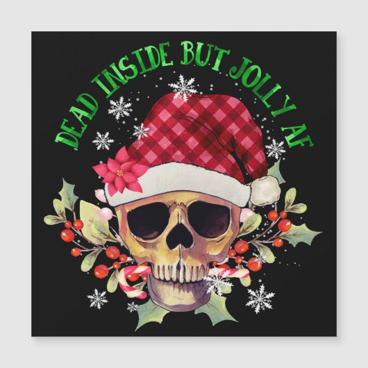 Skelet Kerstboom Grappige Lelijke Xmas Skeletten (Voorkant)