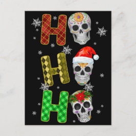 Skelet Kerstboom Grappige Lelijke Xmas Skeletten Briefkaart