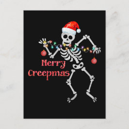 Skelet Kerstboom Grappige Lelijke Xmas Skeletten Briefkaart