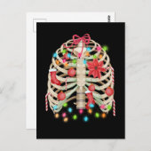 Skelet Kerstboom Grappige Lelijke Xmas Skeletten Briefkaart (Voorkant / Achterkant)