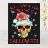 Skelet Kerstboom Grappige Lelijke Xmas Skeletten Kaart (Gele Bloem)