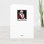 Skelet Kerstman Kaart (Achterkant)