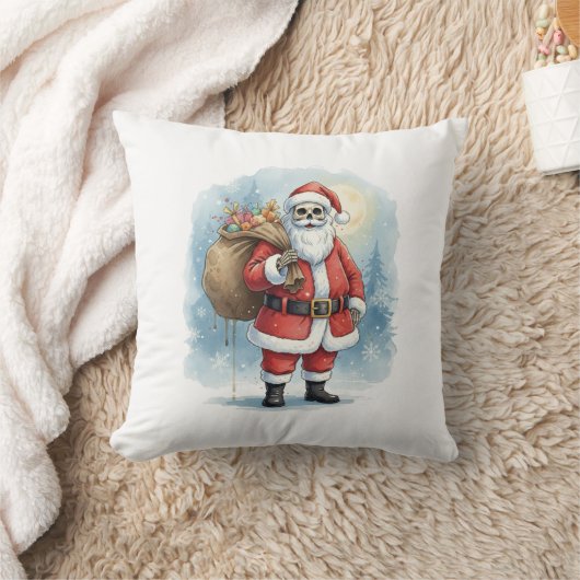 Skelet Kerstman Kussen (Deken)