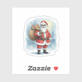 Skelet Kerstman Sticker