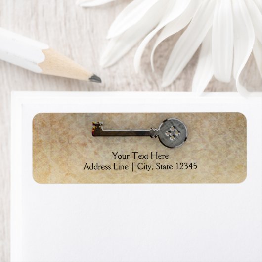 Skelet Key Looking-We hebben verhuisd Adres Etiket (Insitu)