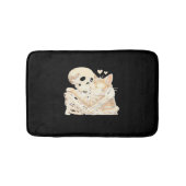 Skelet Knuffelen Kat Halloween Kat Lover Kat Mama Badmat (Voorkant)
