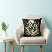 Skelet Knuffelhond Halloween Duitse Herder Kussen (Stoel)