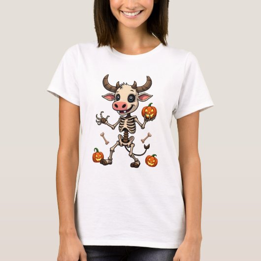Skelet Koe Parade T-shirt (Voorkant)