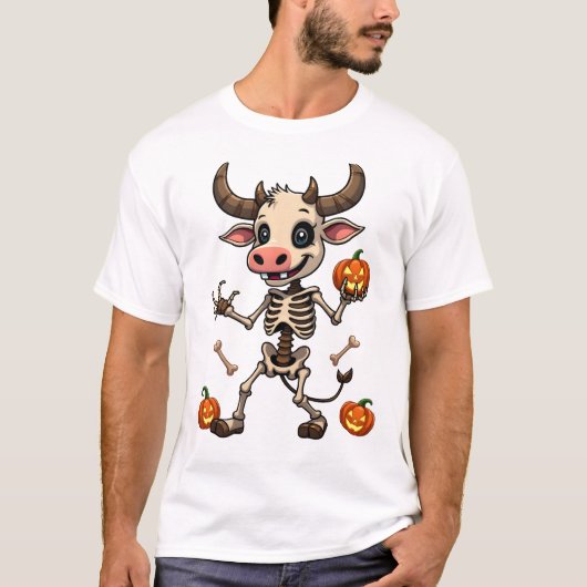 Skelet Koe Parade T-shirt (Voorkant)