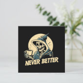 Skelet Koffie Halloween (Staand voorkant)