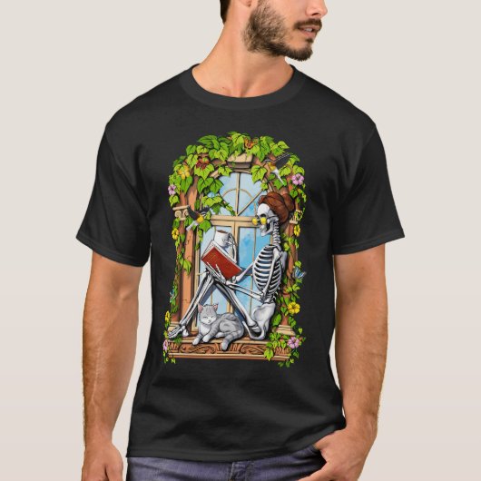 Skelet Koffie Pauze T-shirt (Voorkant)