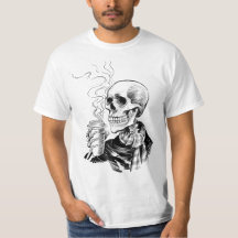 skelet koffie shirt
