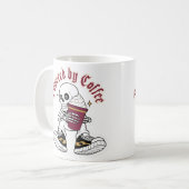 Skelet Koffie Verslaafde Koffiemok (Voorkant links)